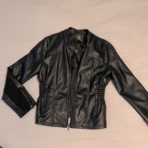 Faux leather jacket